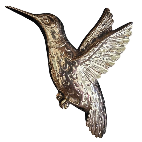 Home Interiors Other - Vintage 1985 HOMCO Gold Hummingbird Wall Plaques Set of 4